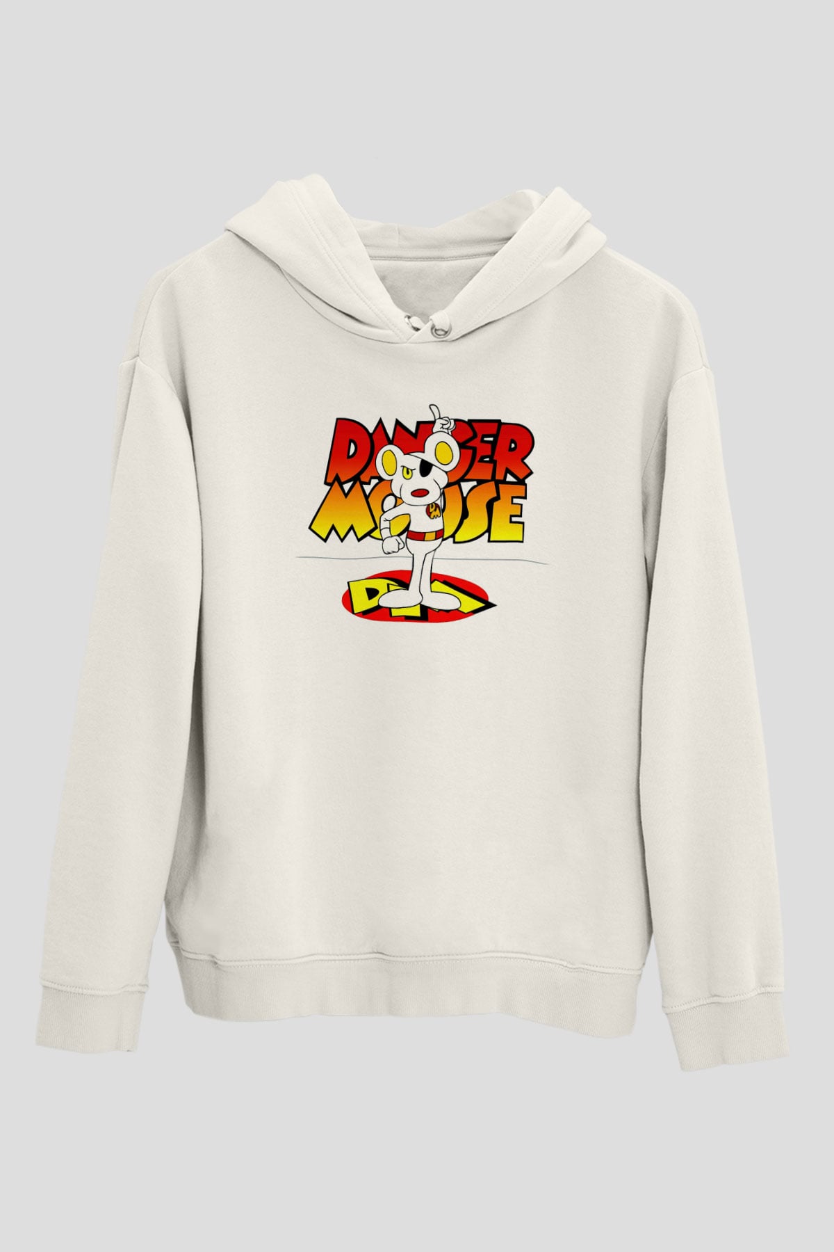 Danger Mouse Beyaz Unisex Hoodie