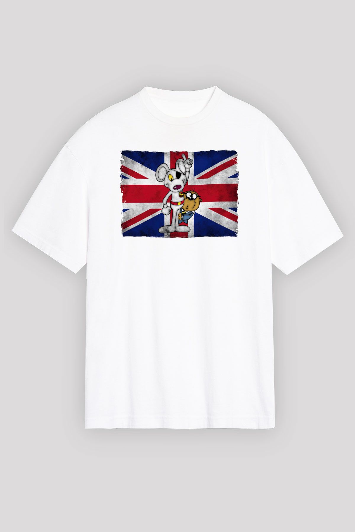 Danger Mouse Beyaz Unisex Tişört T-Shirt