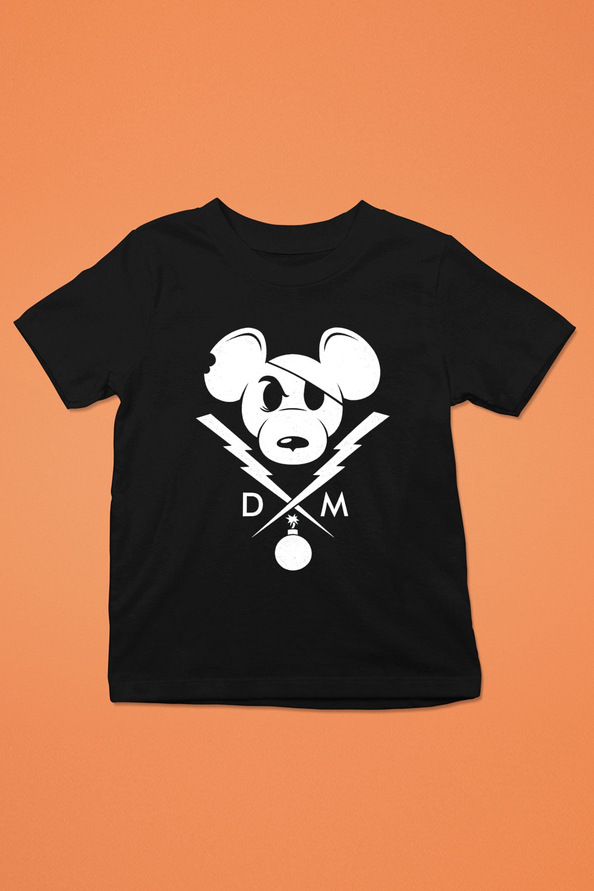 Danger Mouse Siyah Unisex  Çocuk Tişört