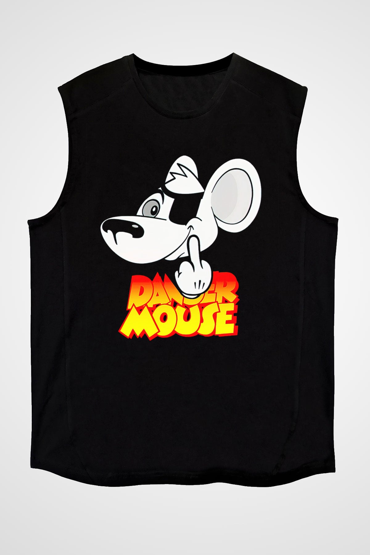 Danger Mouse Siyah Unisex  Kolsuz Tişört