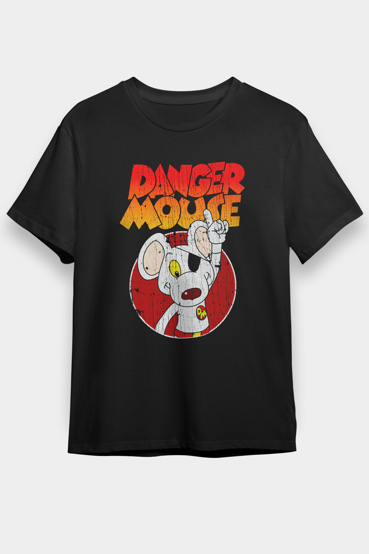 Danger Mouse Siyah Unisex Tişört