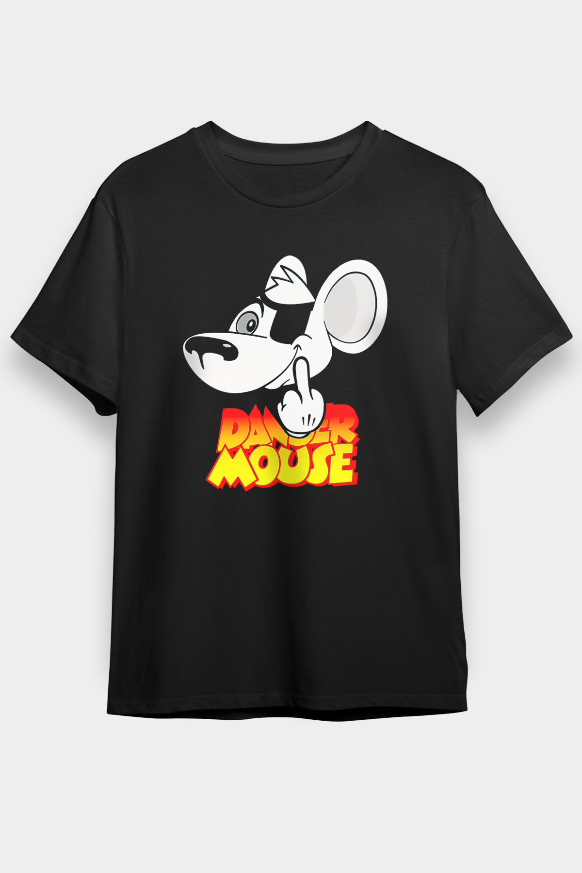 Danger Mouse Siyah Unisex Tişört