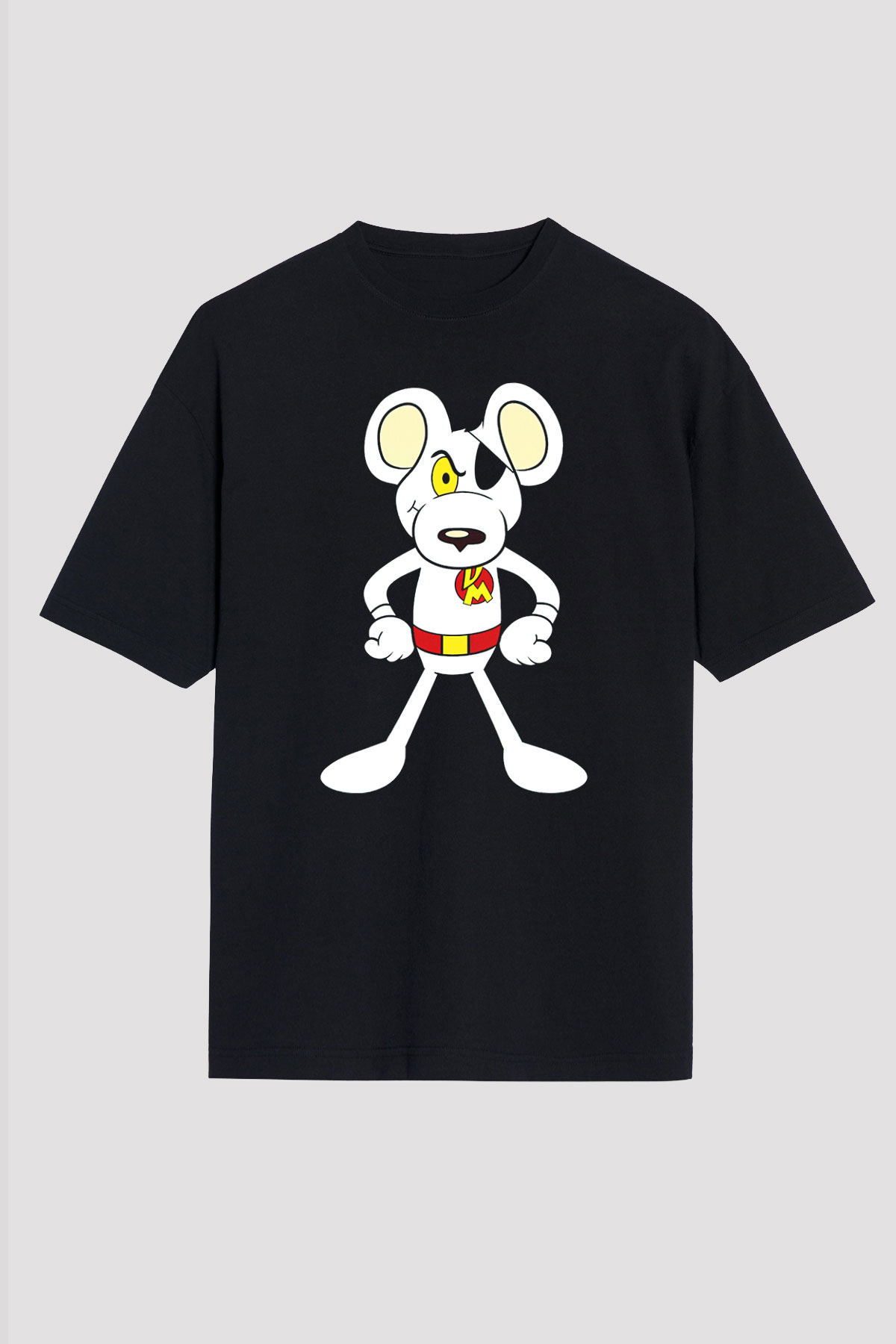 Danger Mouse Siyah Unisex Tişört