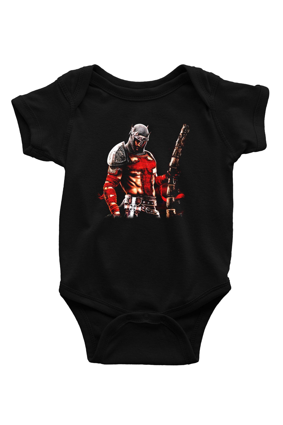 Dante's Inferno Baskılı Siyah Bebek Body - Zıbın