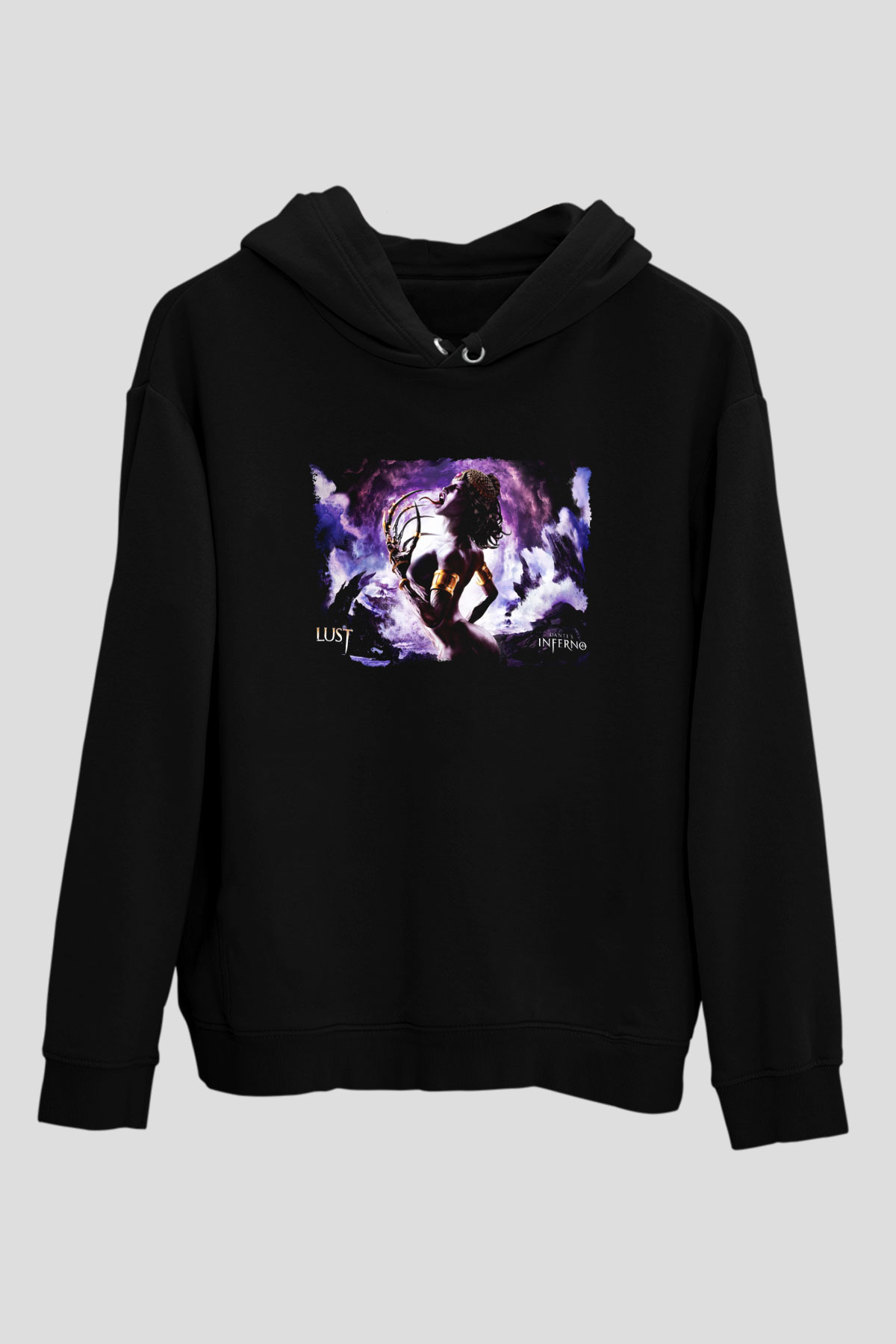 Dante's Inferno Siyah Unisex Hoodie