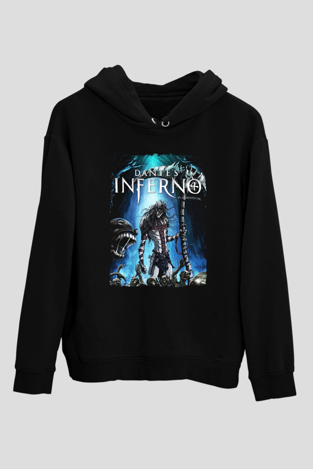 Dante's Inferno Siyah Unisex Hoodie