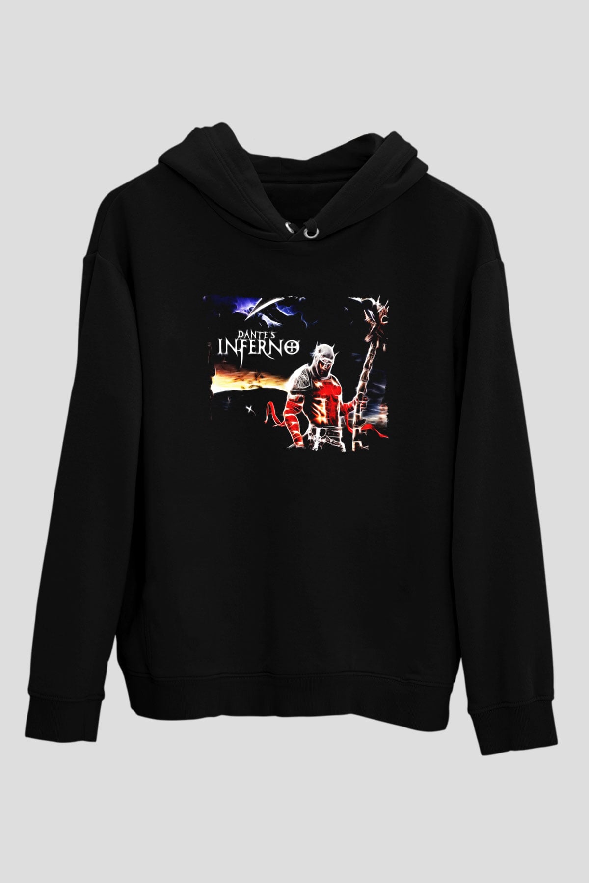 Dante's Inferno Siyah Unisex Hoodie