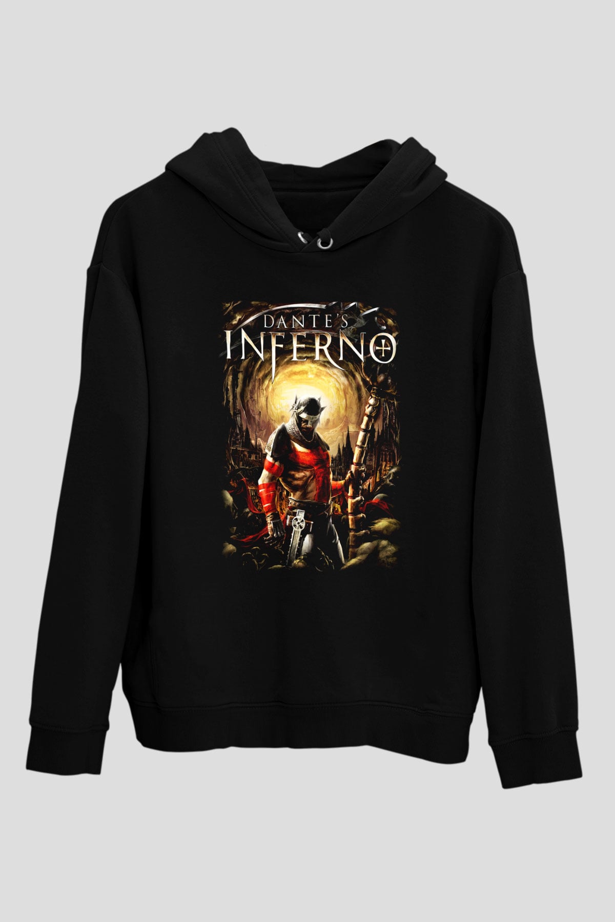Dante's Inferno Siyah Unisex Hoodie