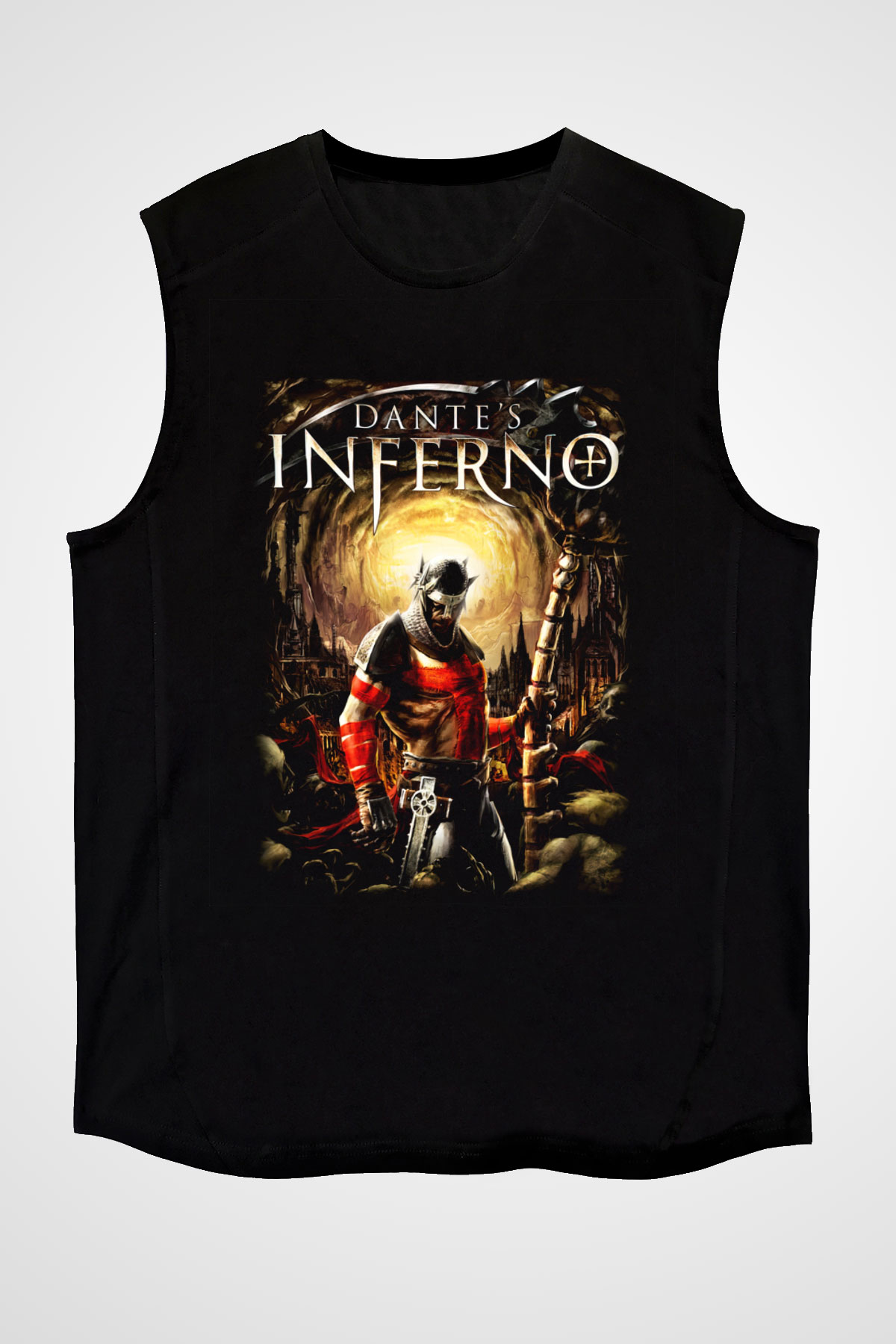 Dante's Inferno Siyah Unisex Kolsuz Tişört