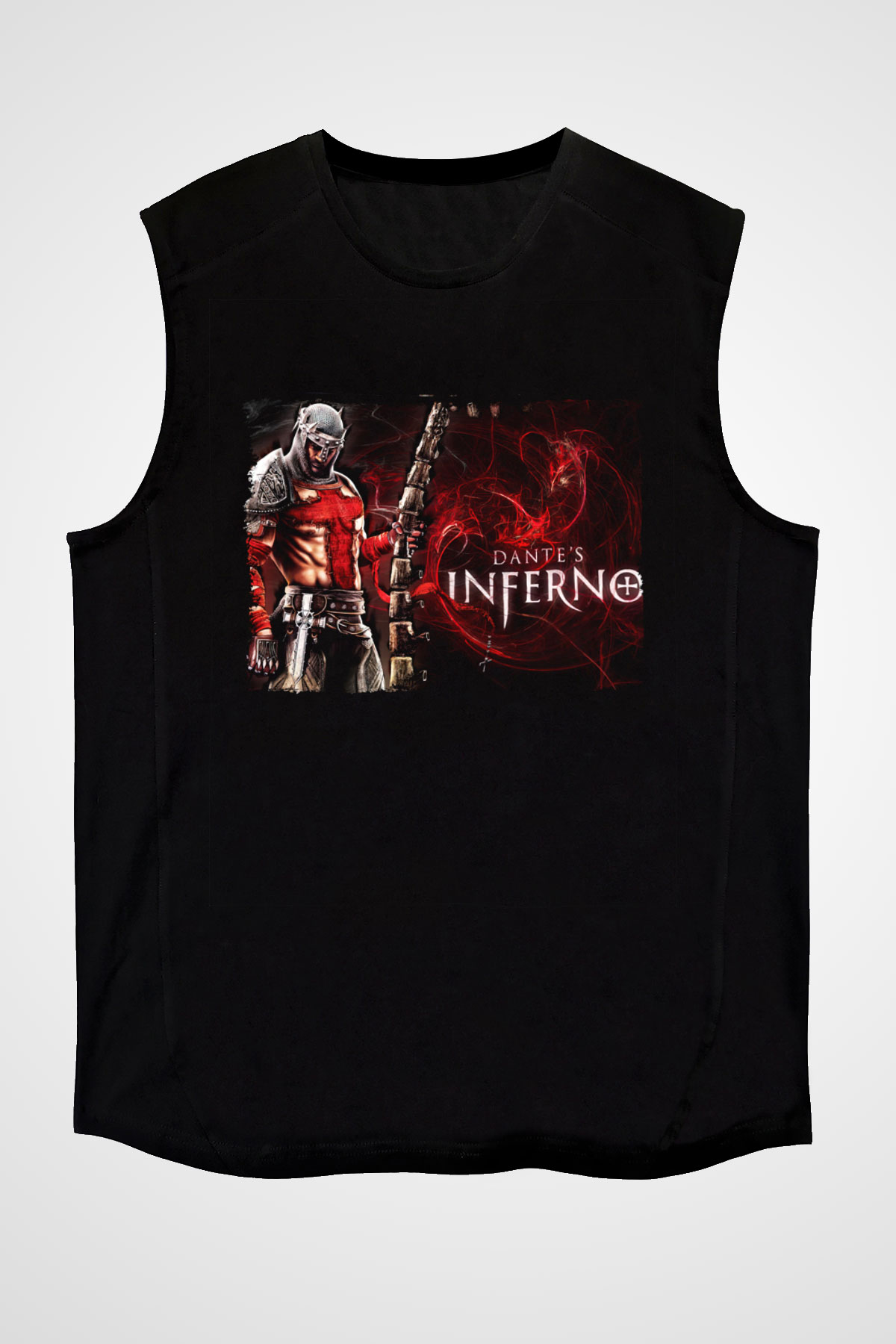 Dante's Inferno Siyah Unisex Kolsuz Tişört