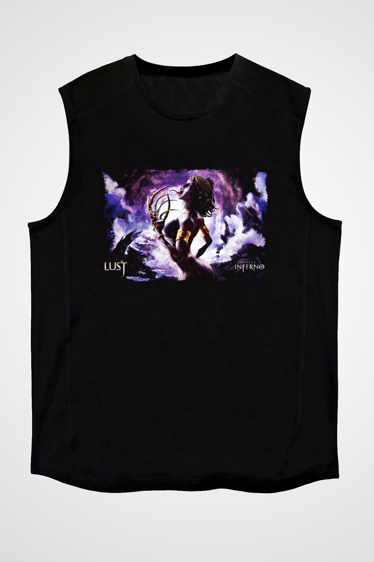 Dante's Inferno Siyah Unisex Kolsuz Tişört