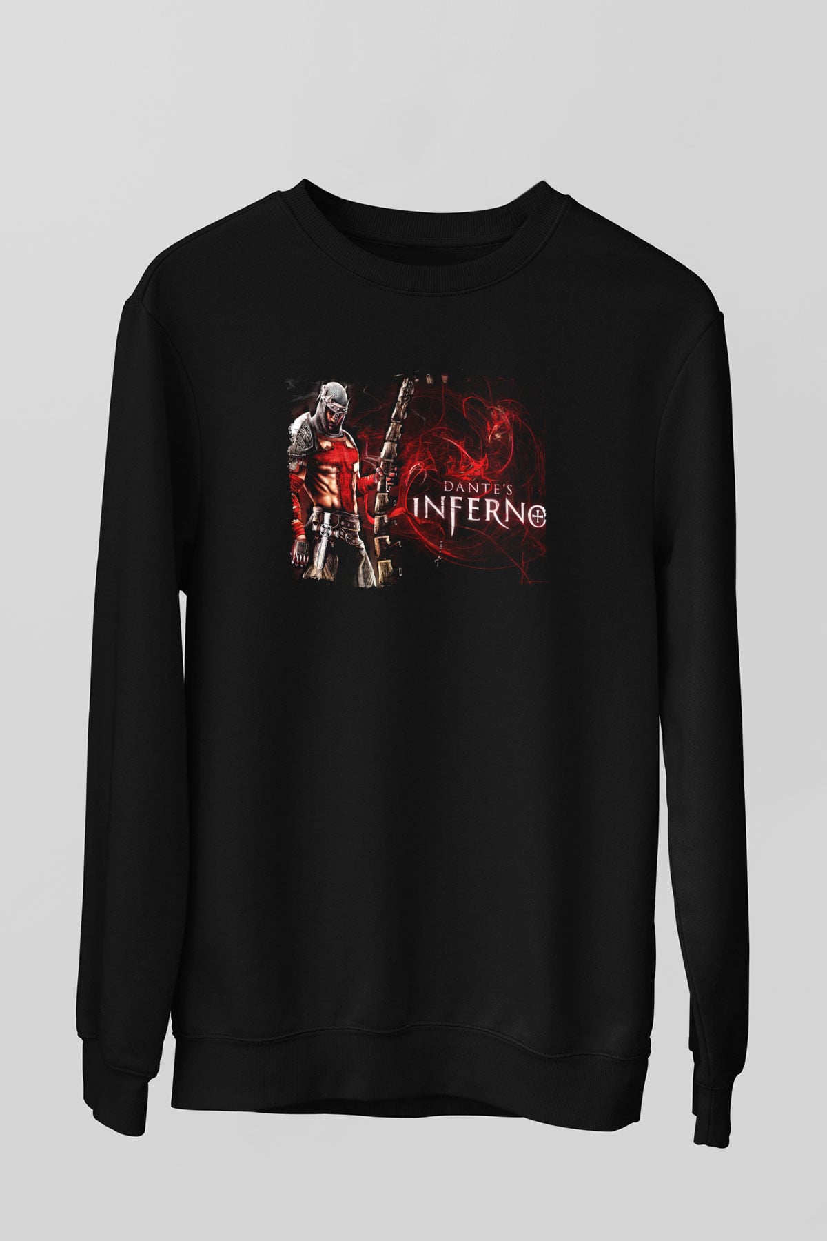Dante's Inferno Siyah Unisex Sweatshirt