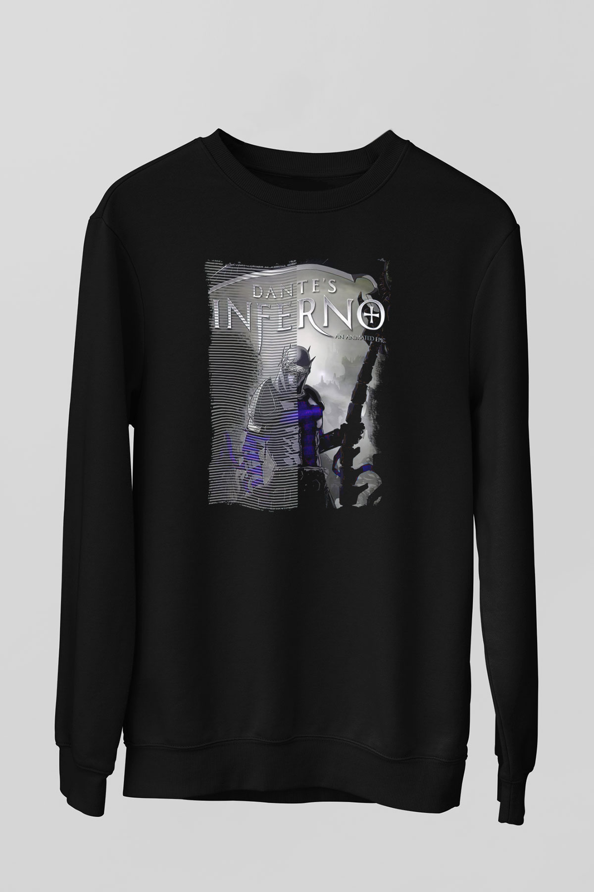 Dante's Inferno Siyah Unisex Sweatshirt