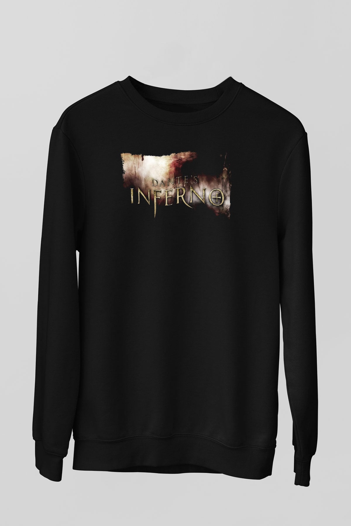 Dante's Inferno Siyah Unisex Sweatshirt
