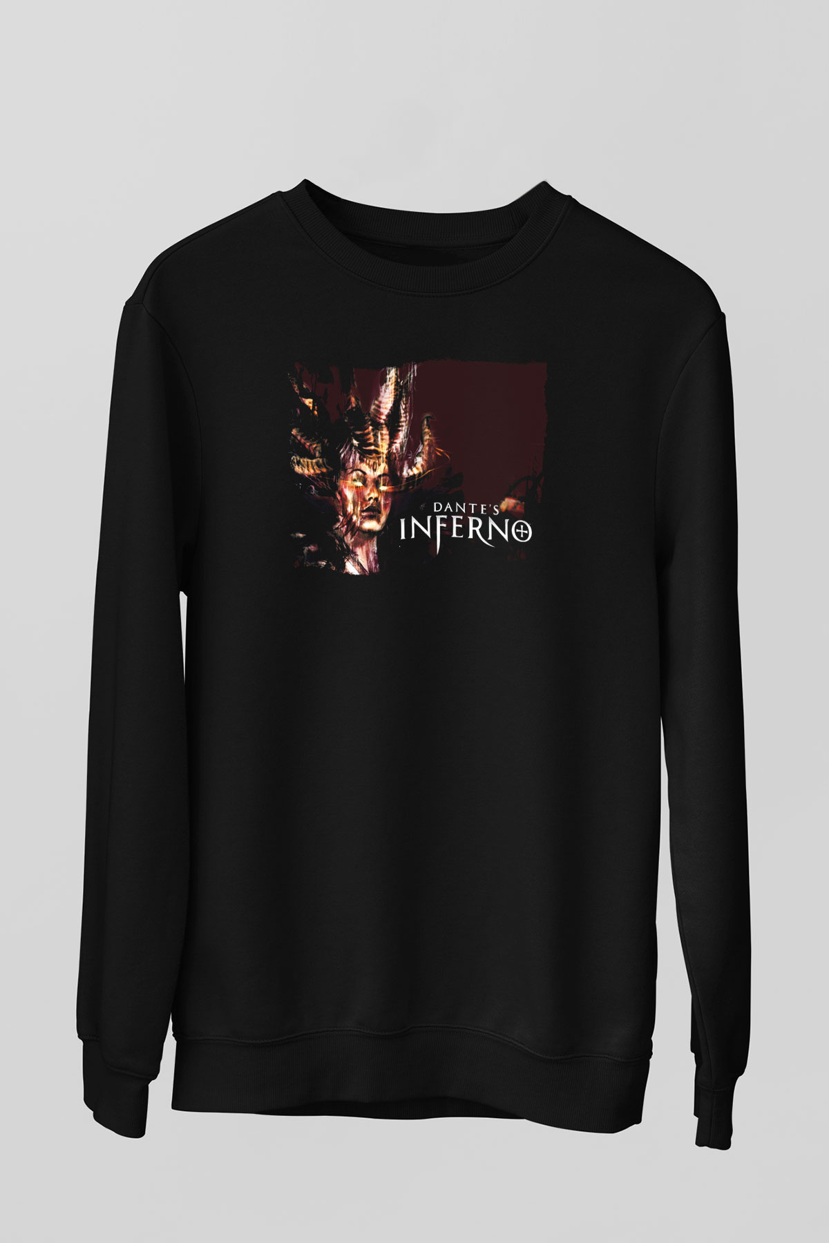 Dante's Inferno Siyah Unisex Sweatshirt