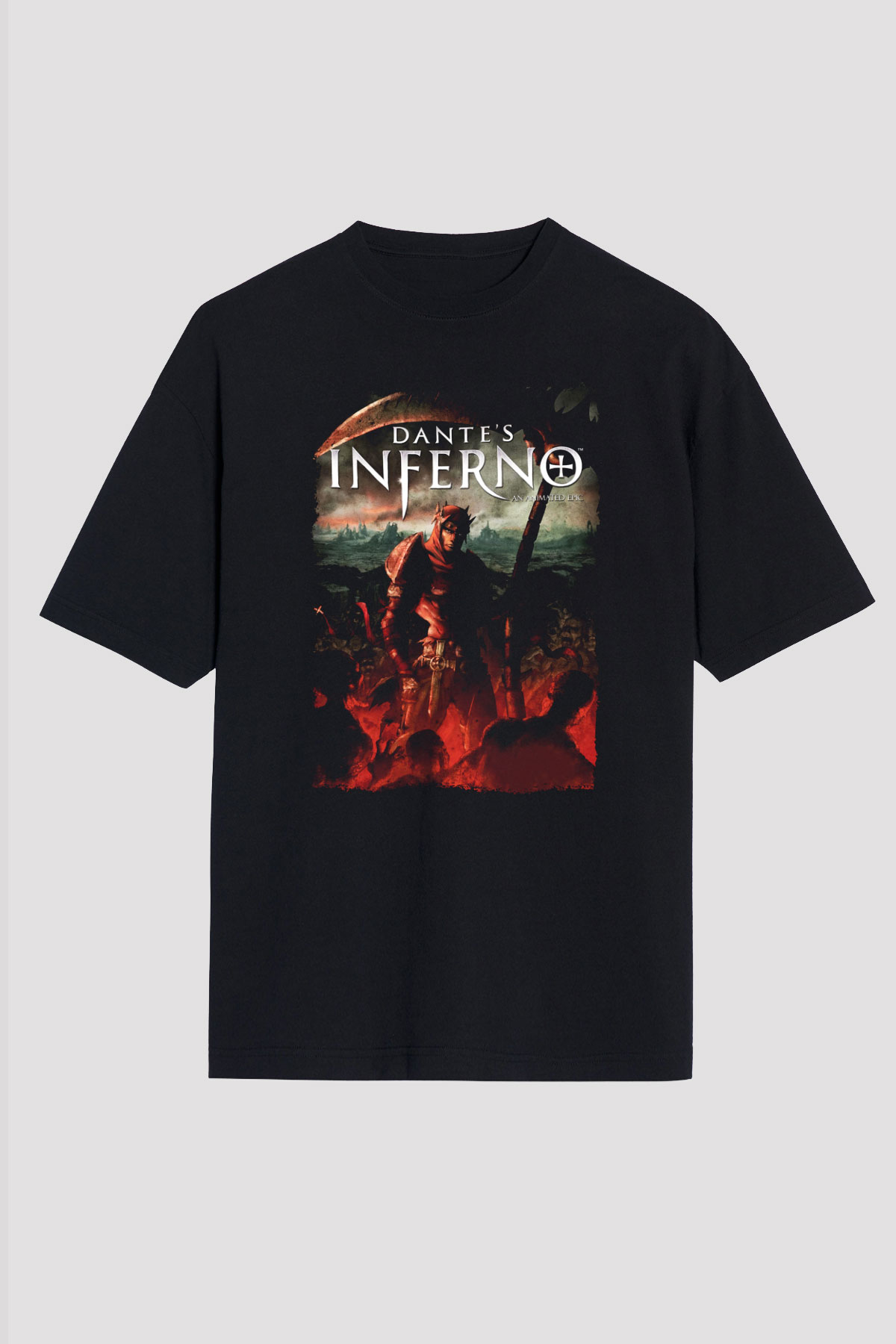 Dante's Inferno Siyah Unisex Tişört T-Shirt