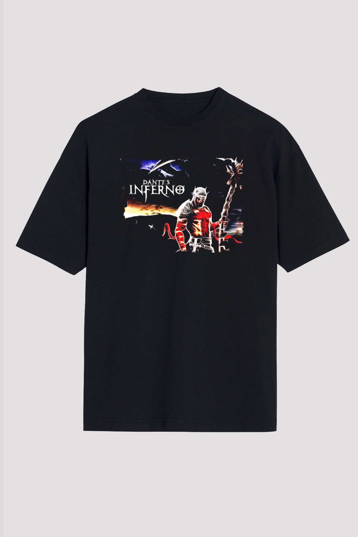 Dante's Inferno Siyah Unisex Tişört T-Shirt