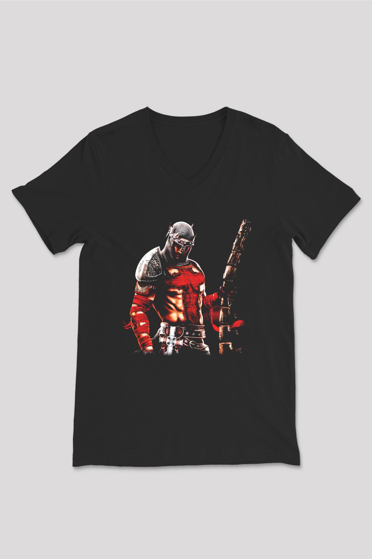 Dante's Inferno Siyah Unisex V Yaka Tişört T-Shirt