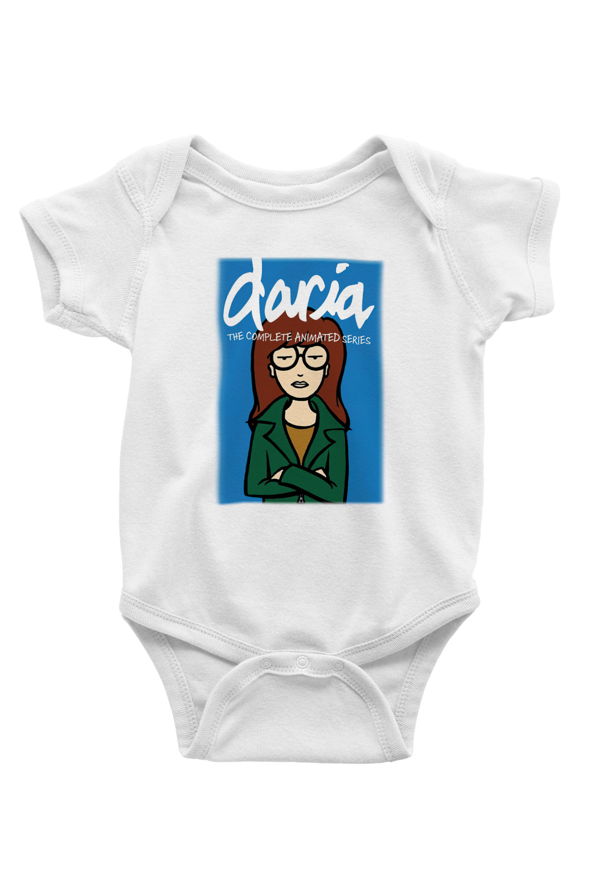 Daria Baskılı Beyaz Unisex Bebek Body - Zıbın