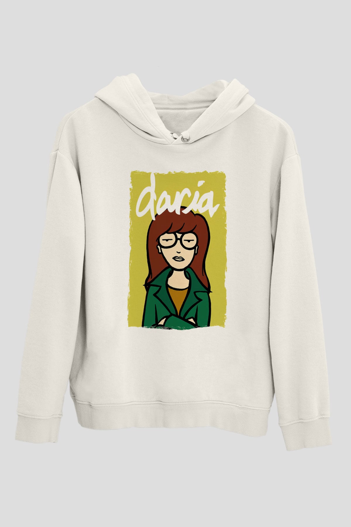 Daria Beyaz Unisex Hoodie