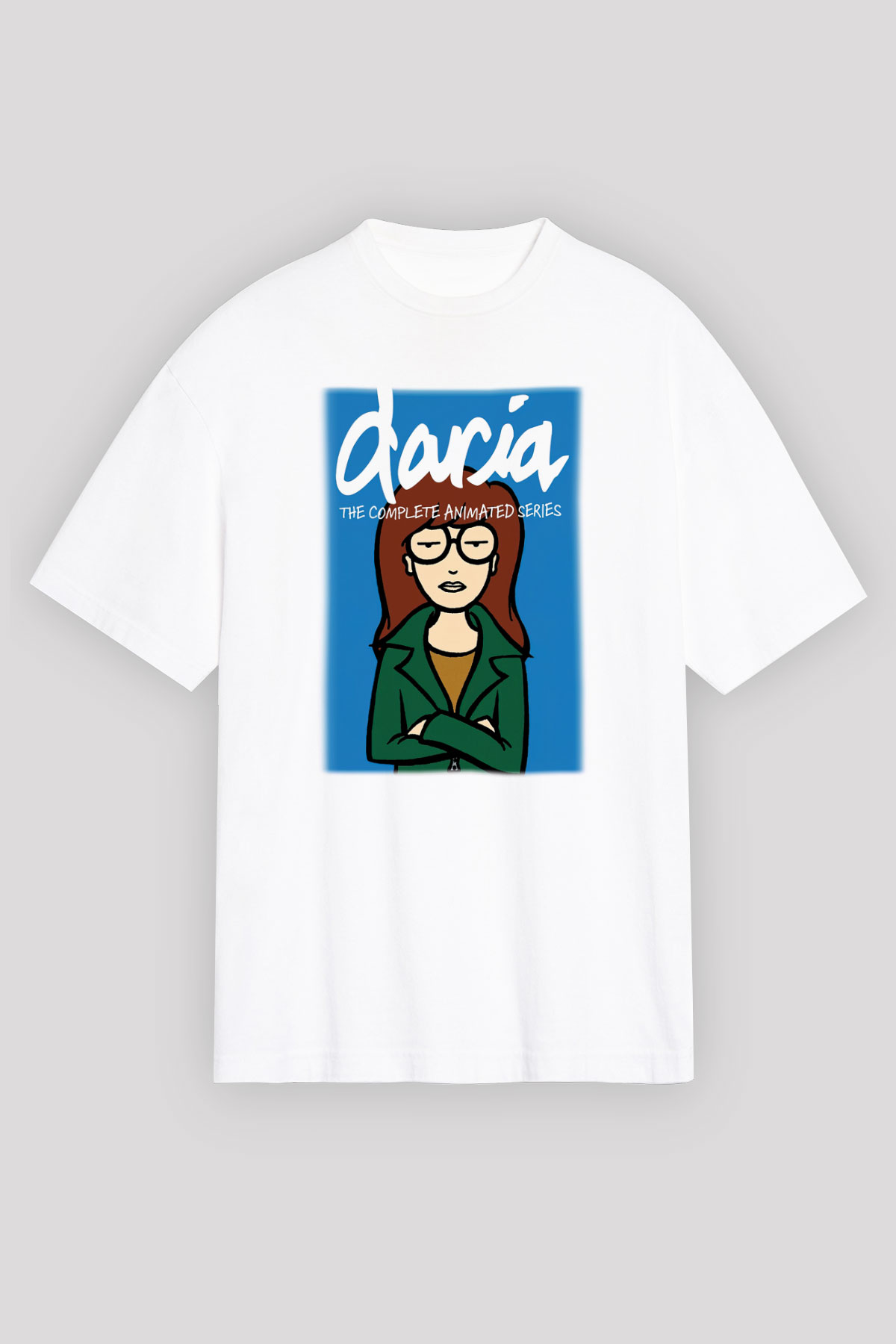 Daria Beyaz Unisex Oversize Tişört T-Shirt
