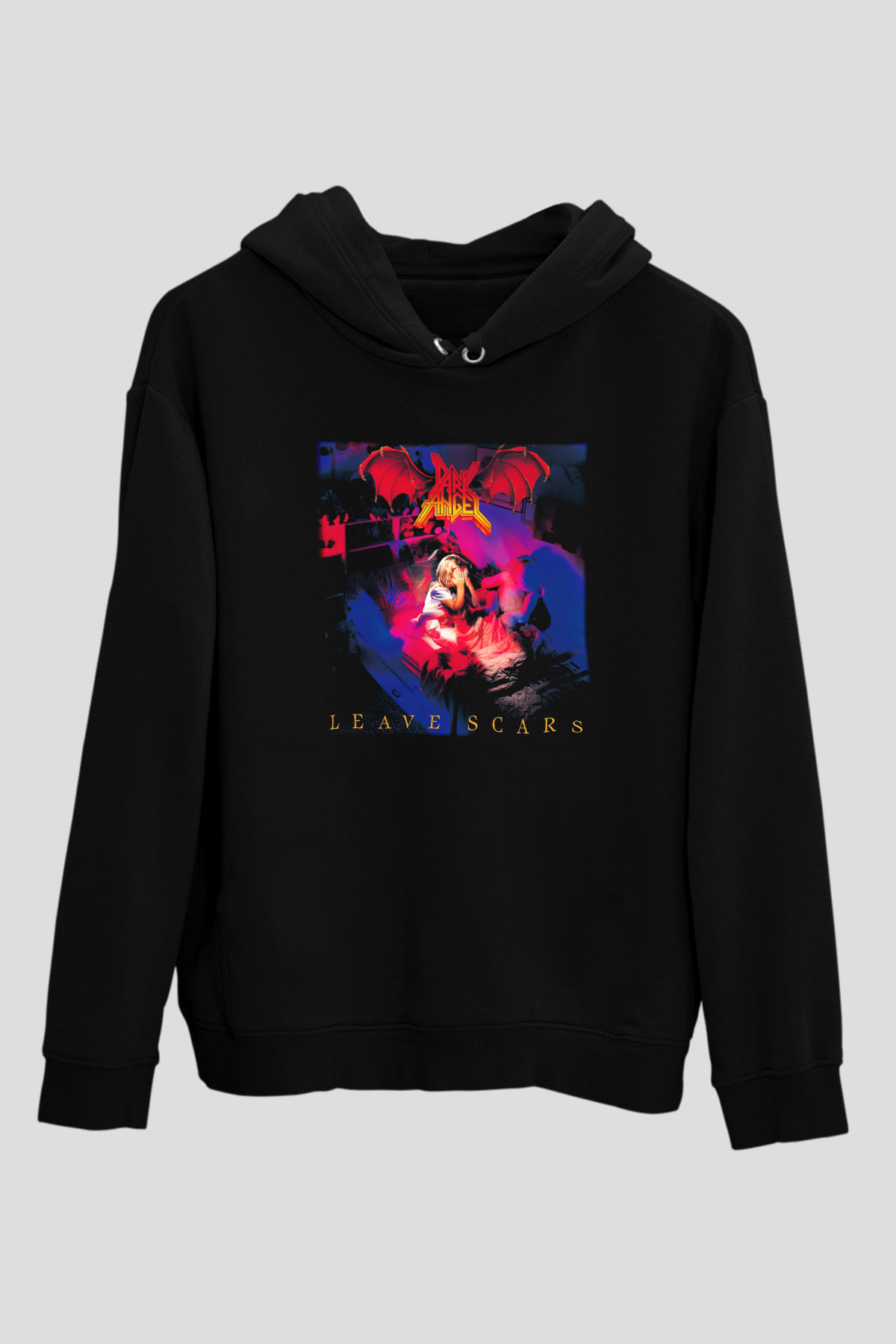 Dark Angel Siyah Unisex Hoodie