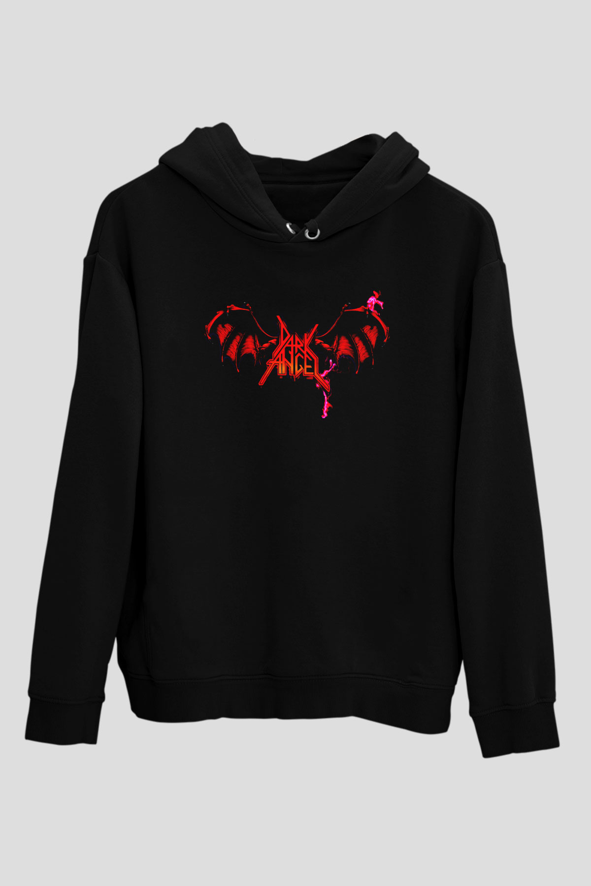Dark Angel Siyah Unisex Hoodie