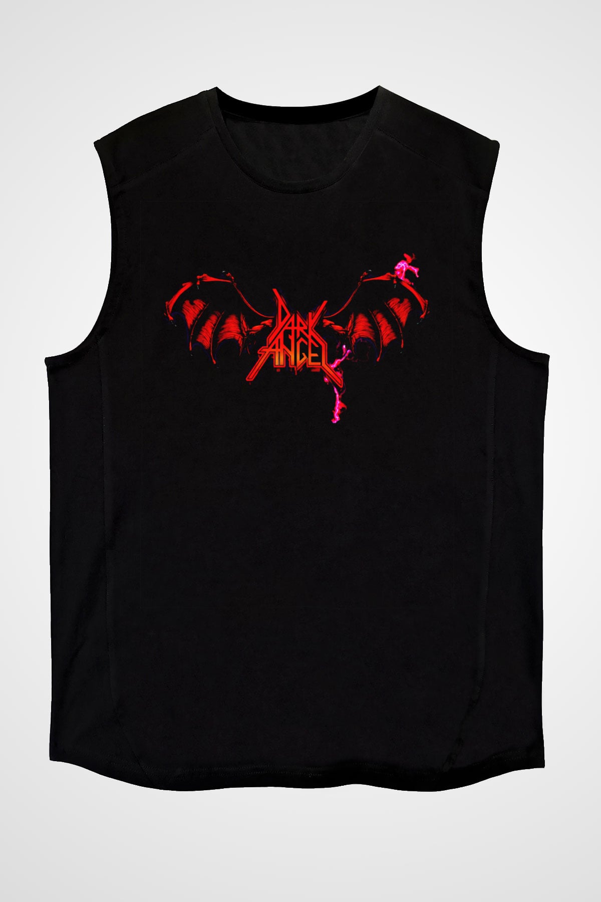 Dark Angel Siyah Unisex Kolsuz Tişört