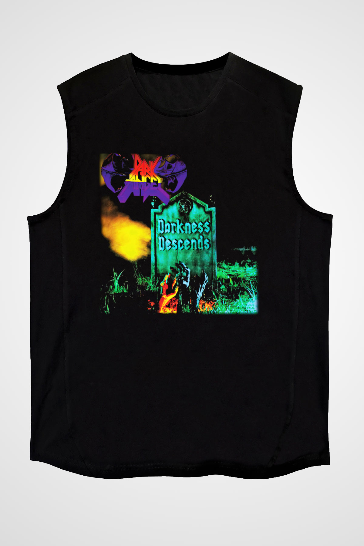 Dark Angel Siyah Unisex Kolsuz Tişört