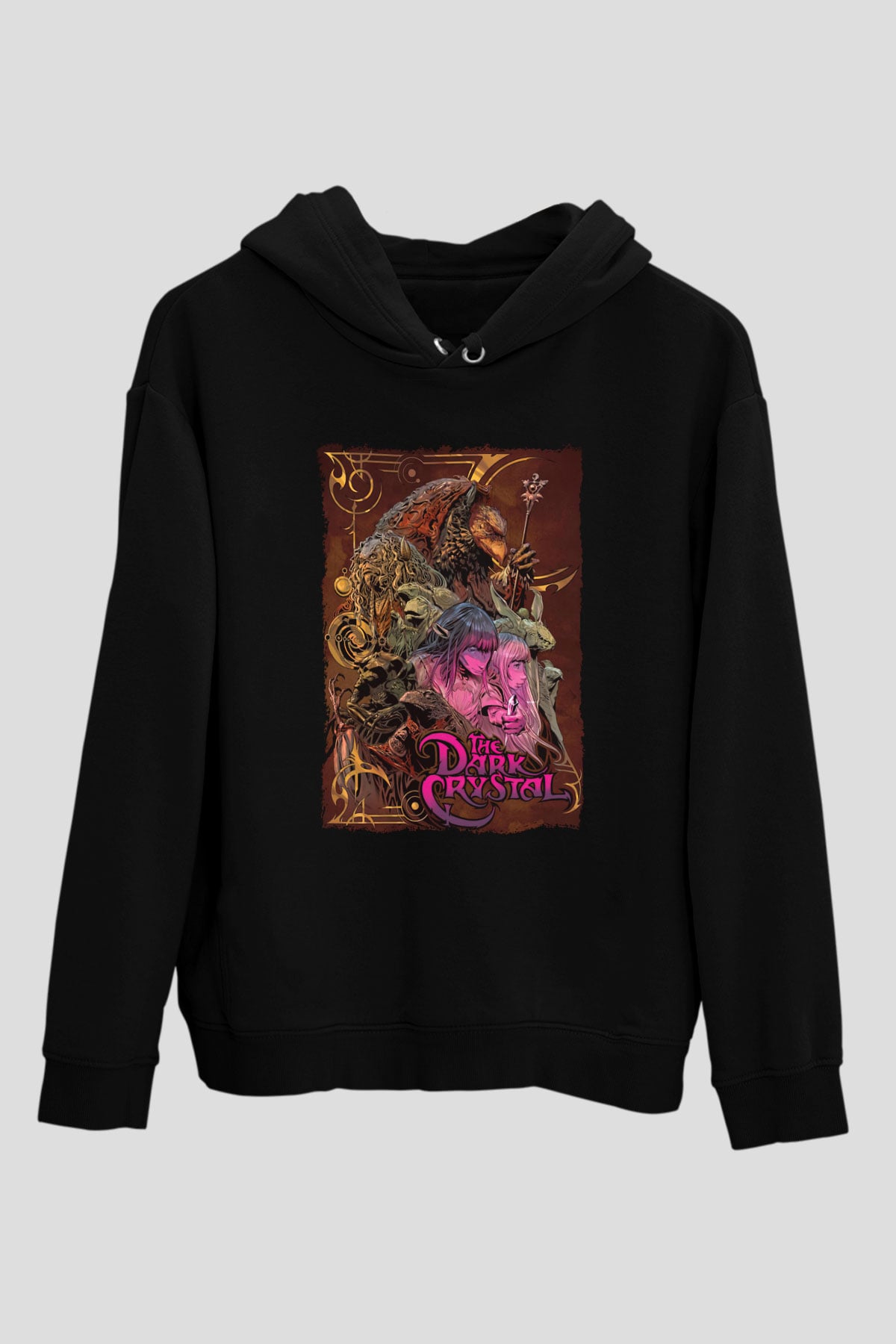 Dark Crystal Siyah Unisex Hoodie
