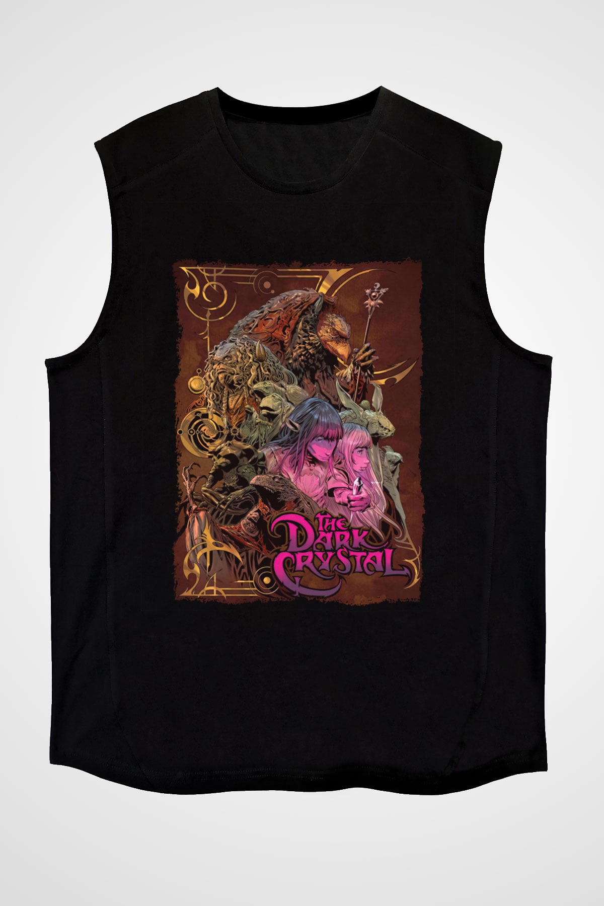 Dark Crystal Siyah Unisex  Kolsuz Tişört
