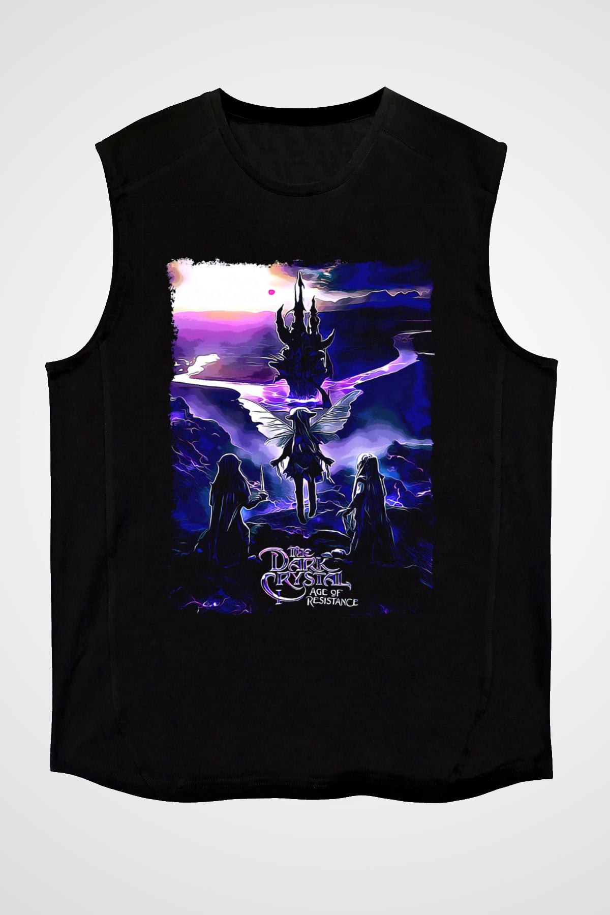 Dark Crystal Siyah Unisex  Kolsuz Tişört
