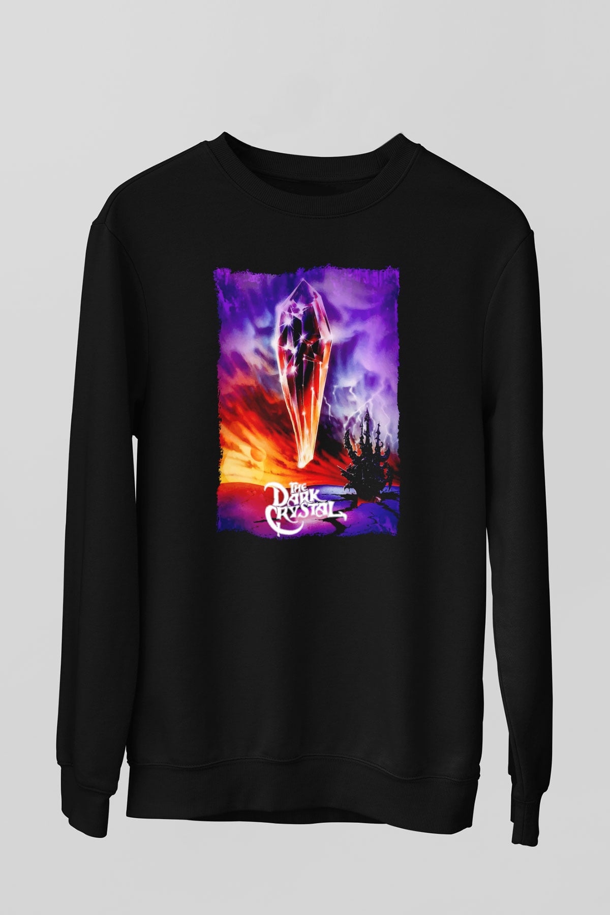 Dark Crystal Siyah Unisex  Sweatshirt