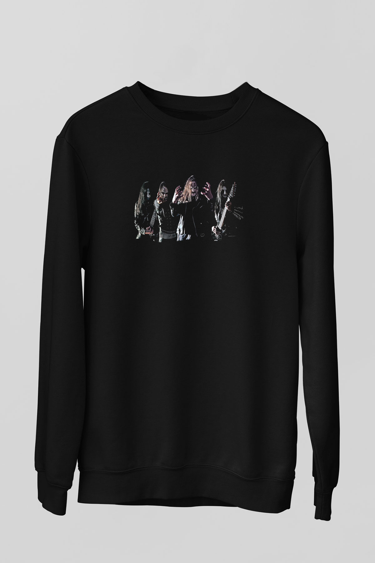 Dark Funeral Baskılı Unisex Siyah Sweatshirt