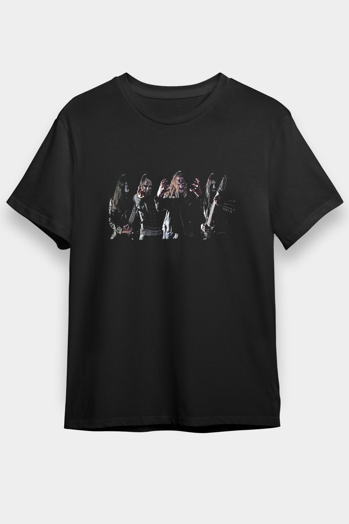 Dark Funeral Baskılı Unisex Siyah Tişört - Tshirt