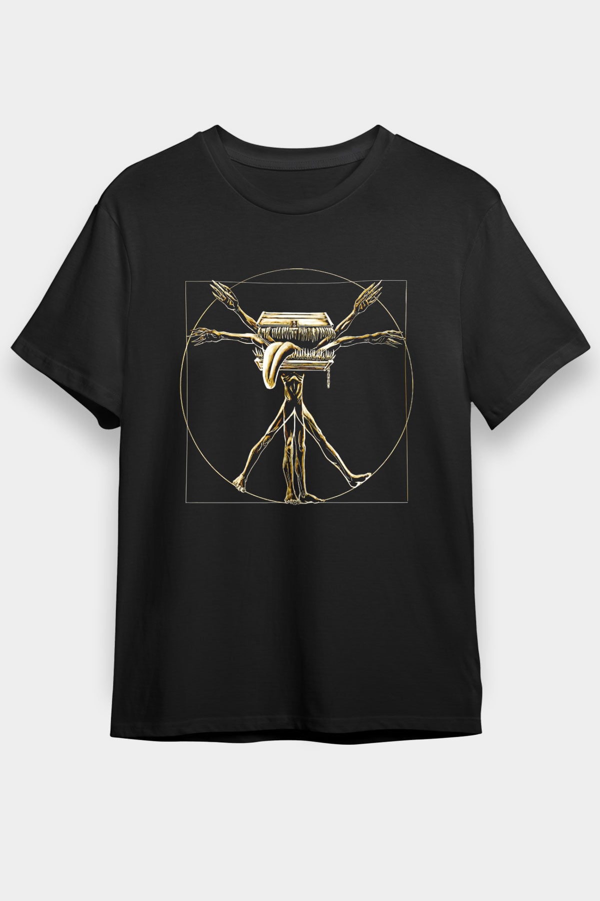 Dark Souls Baskılı Unisex Siyah Tişört - Tshirt