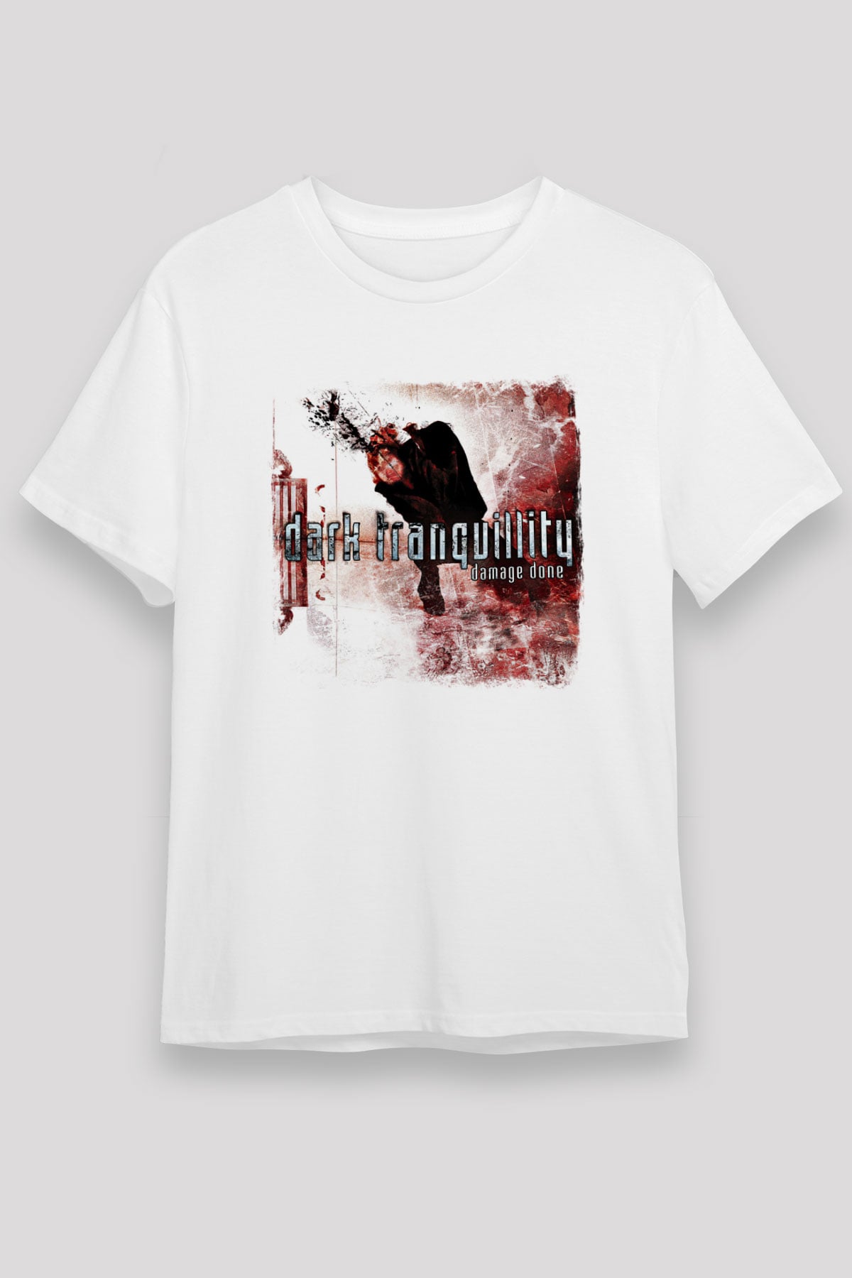 Dark Tranquillity Baskılı Unisex Beyaz Tişört