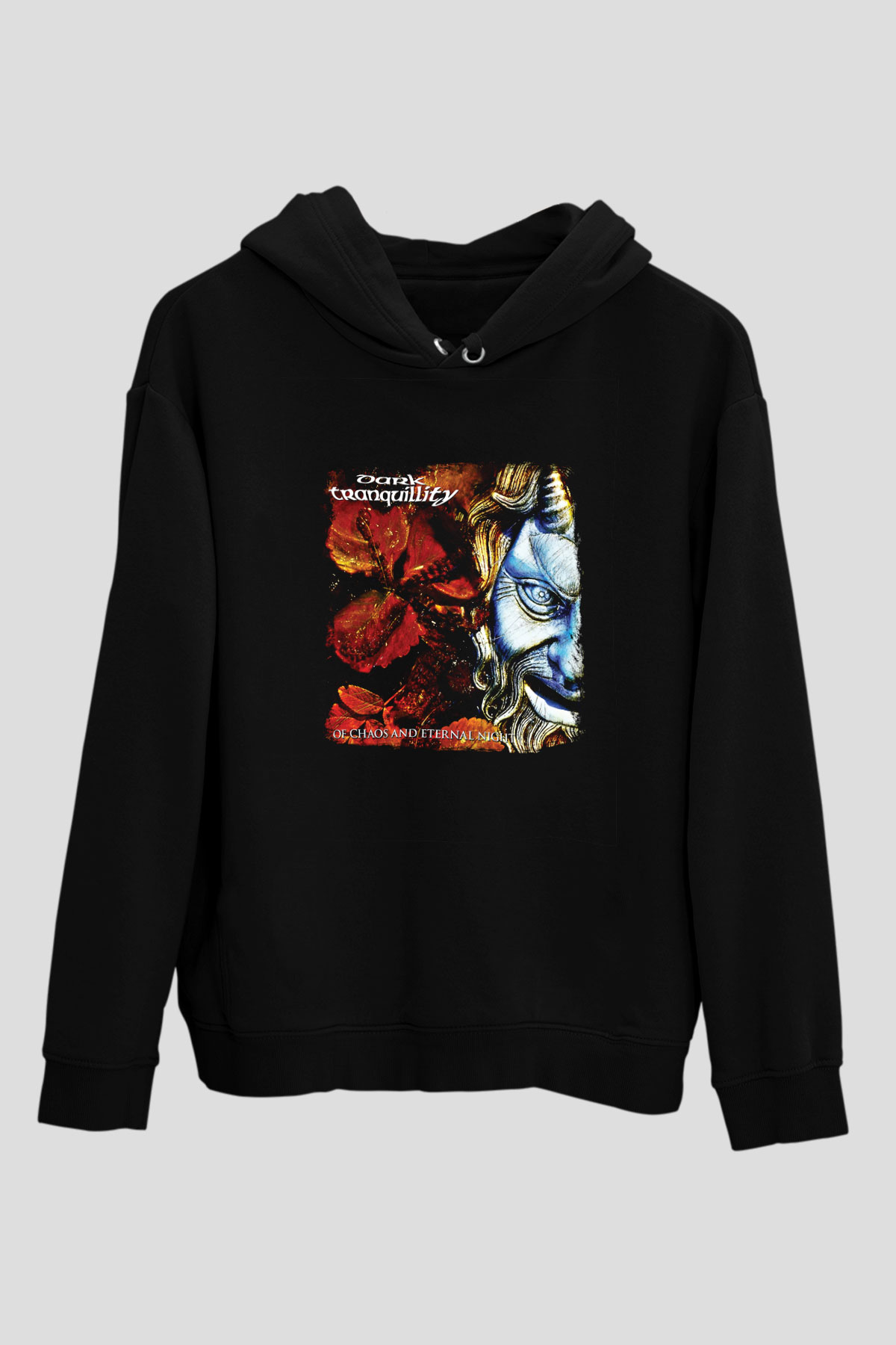 Dark Tranquillity Baskılı Unisex Siyah Hoodie