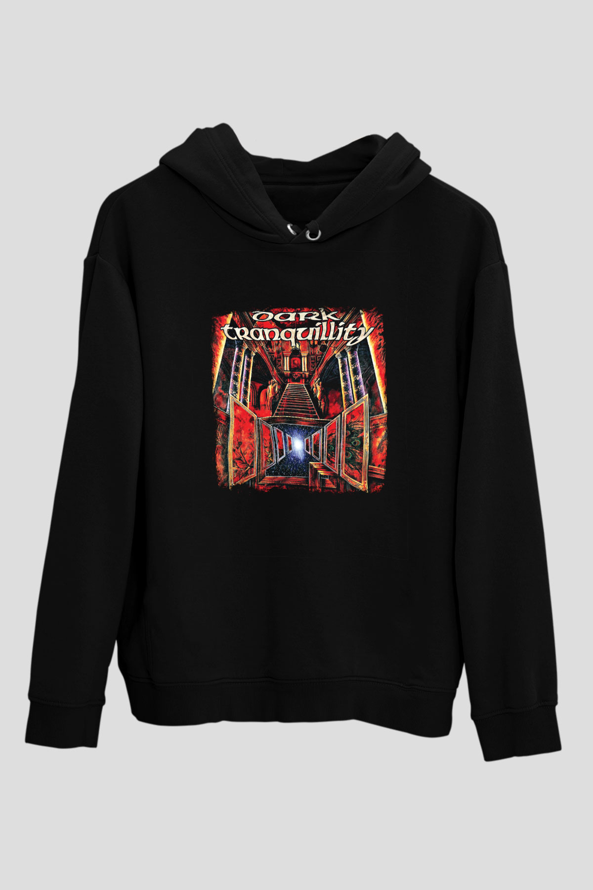 Dark Tranquillity Baskılı Unisex Siyah Hoodie