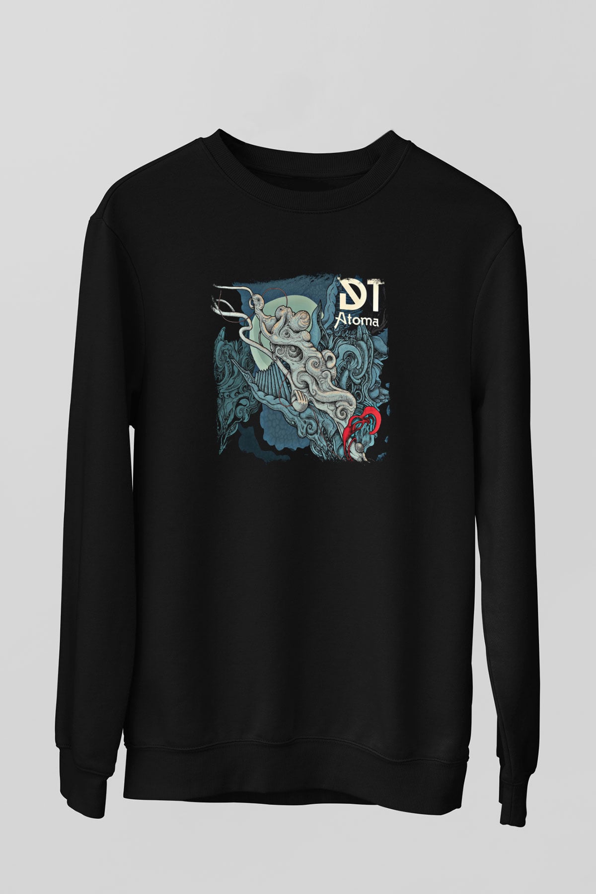 Dark Tranquillity Baskılı Unisex Siyah Sweatshirt