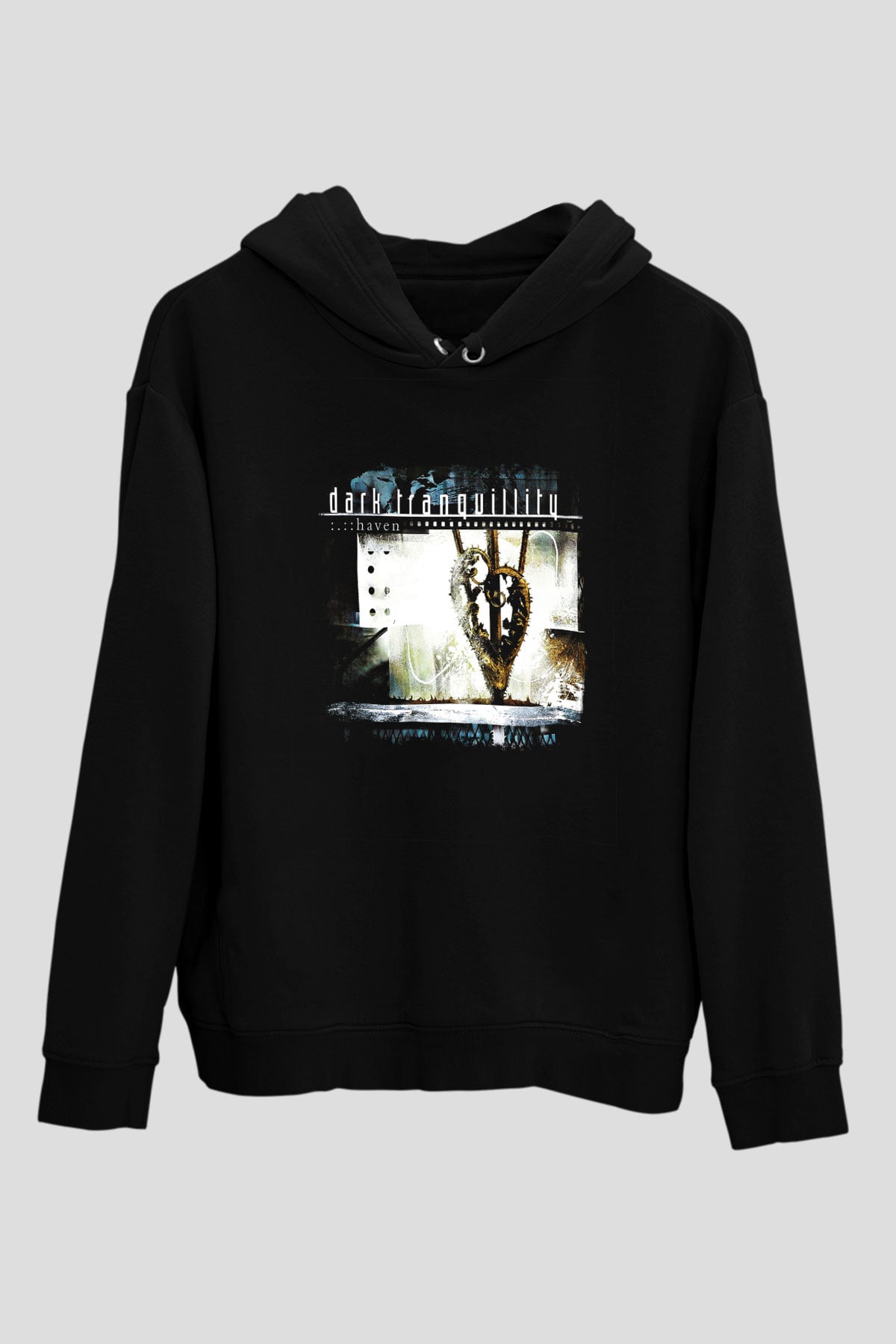 Dark Tranquillity Baskılı Unisex Siyah Hoodie