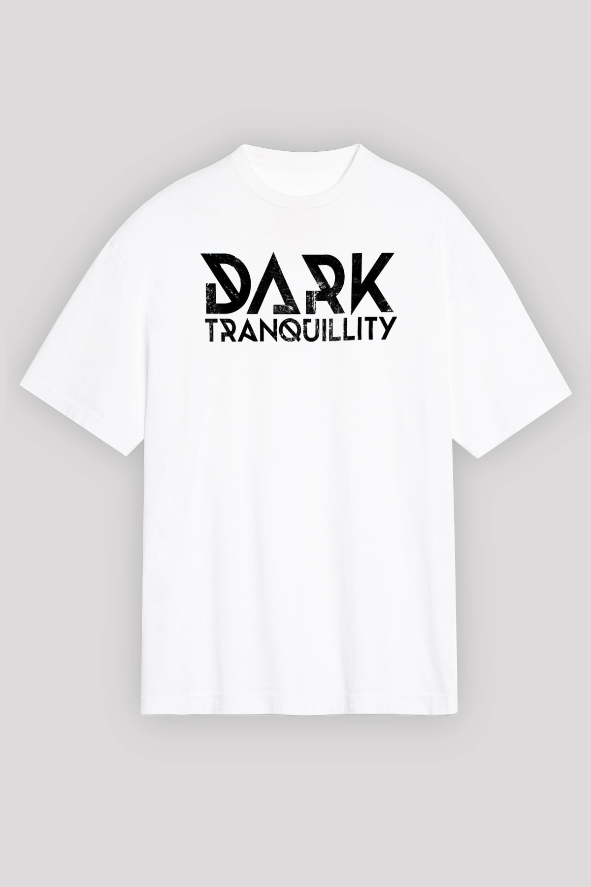 Dark Tranquillity Beyaz Unisex Oversize Tişört T-Shirt