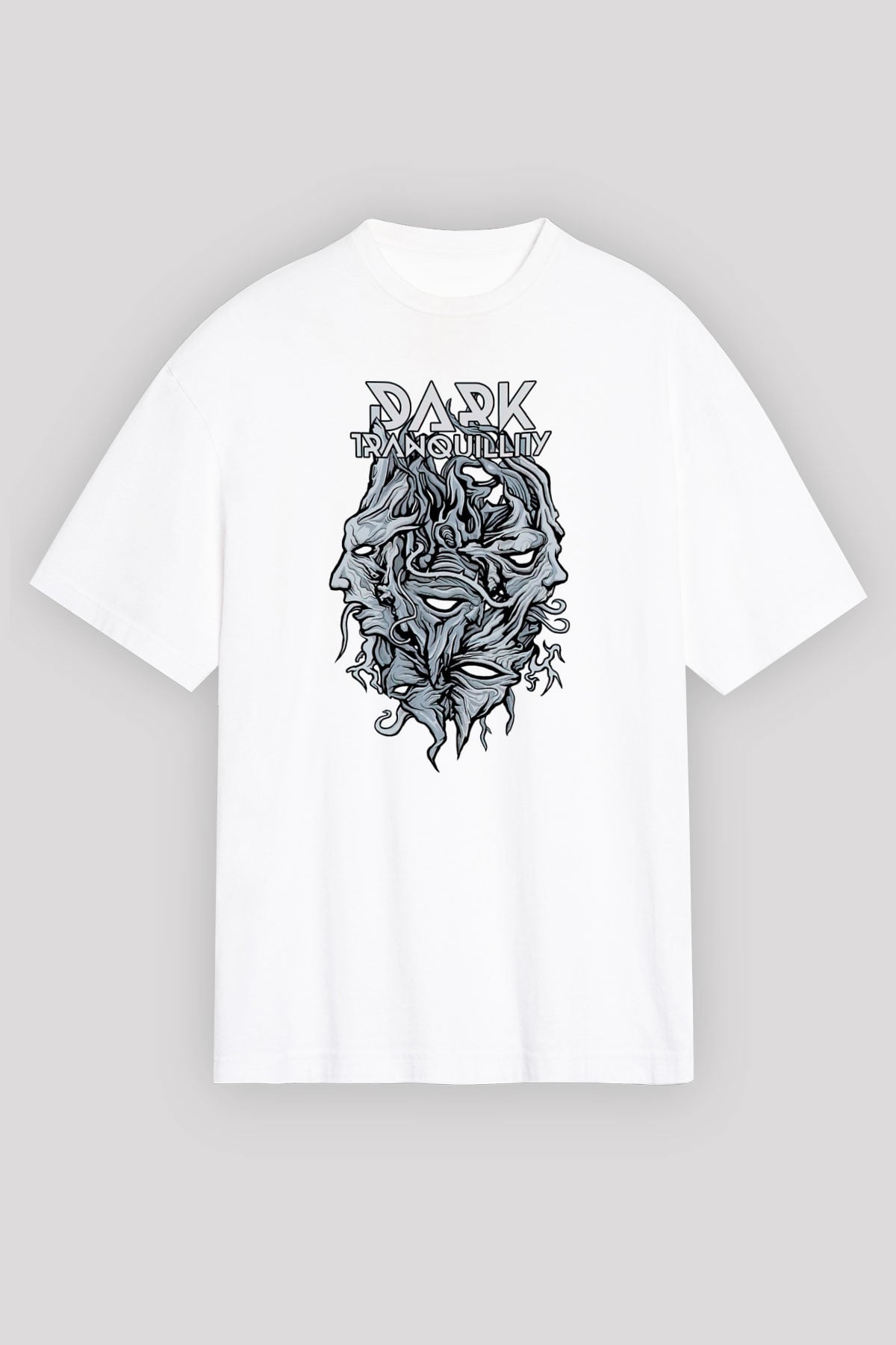 Dark Tranquillity Beyaz Unisex Tişört T-Shirt - TişörtFabrikası
