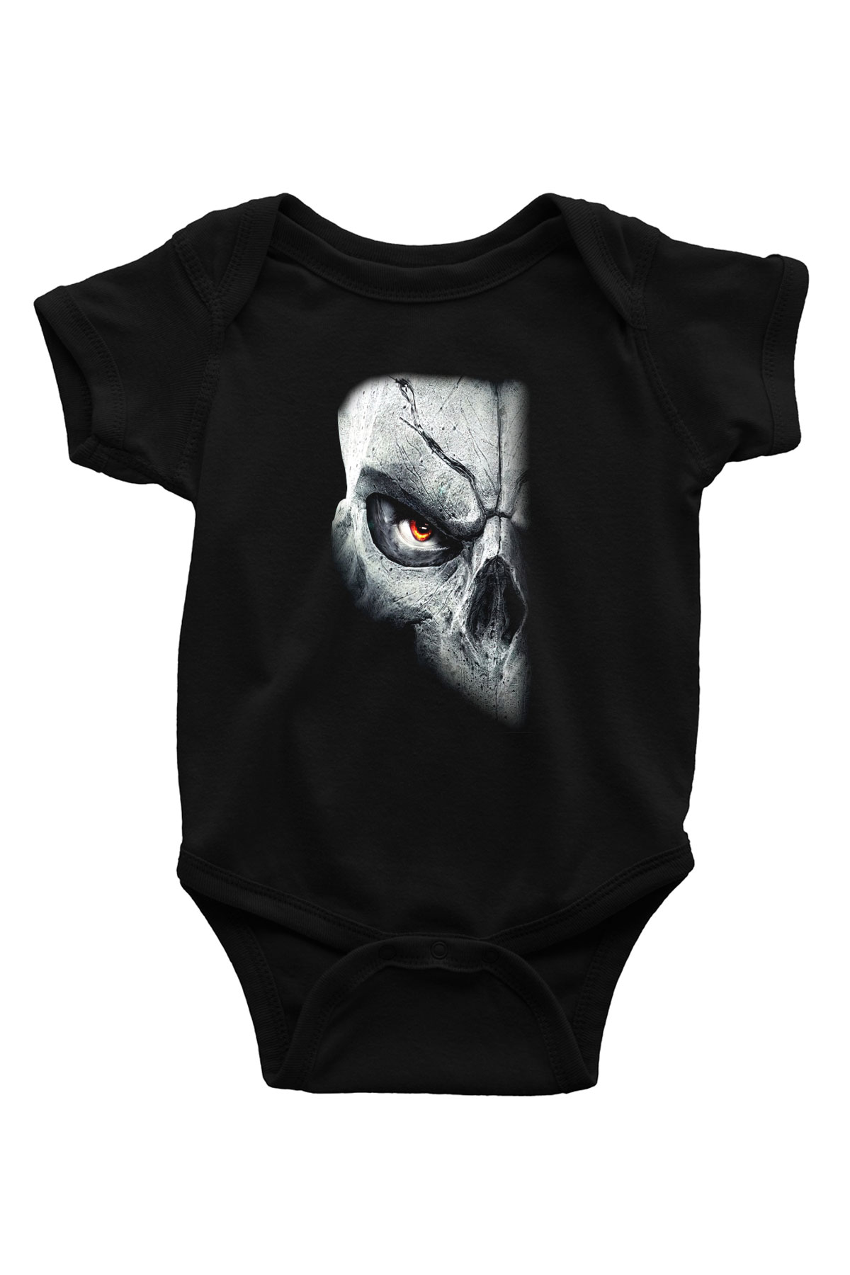Darksiders Baskılı Siyah Bebek Body - Zıbın