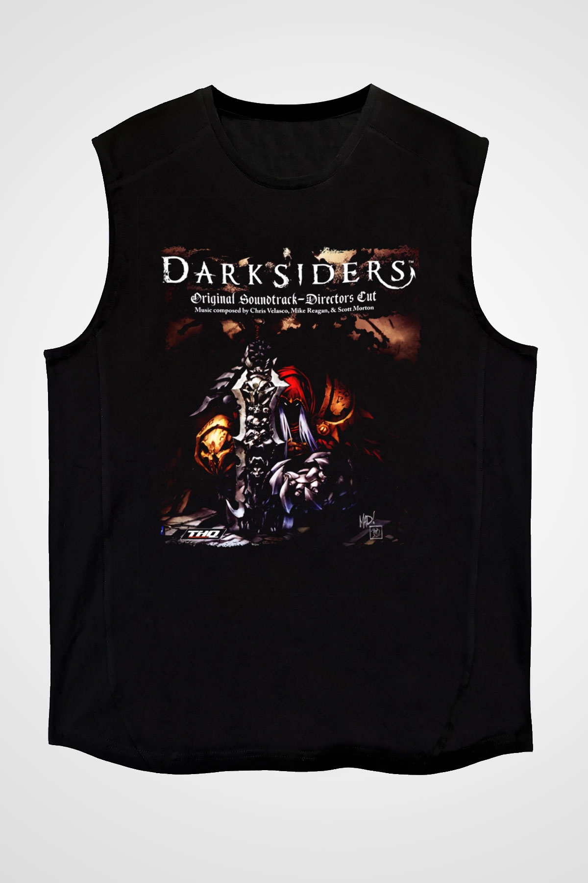 Darksiders Siyah Unisex Kolsuz Tişört