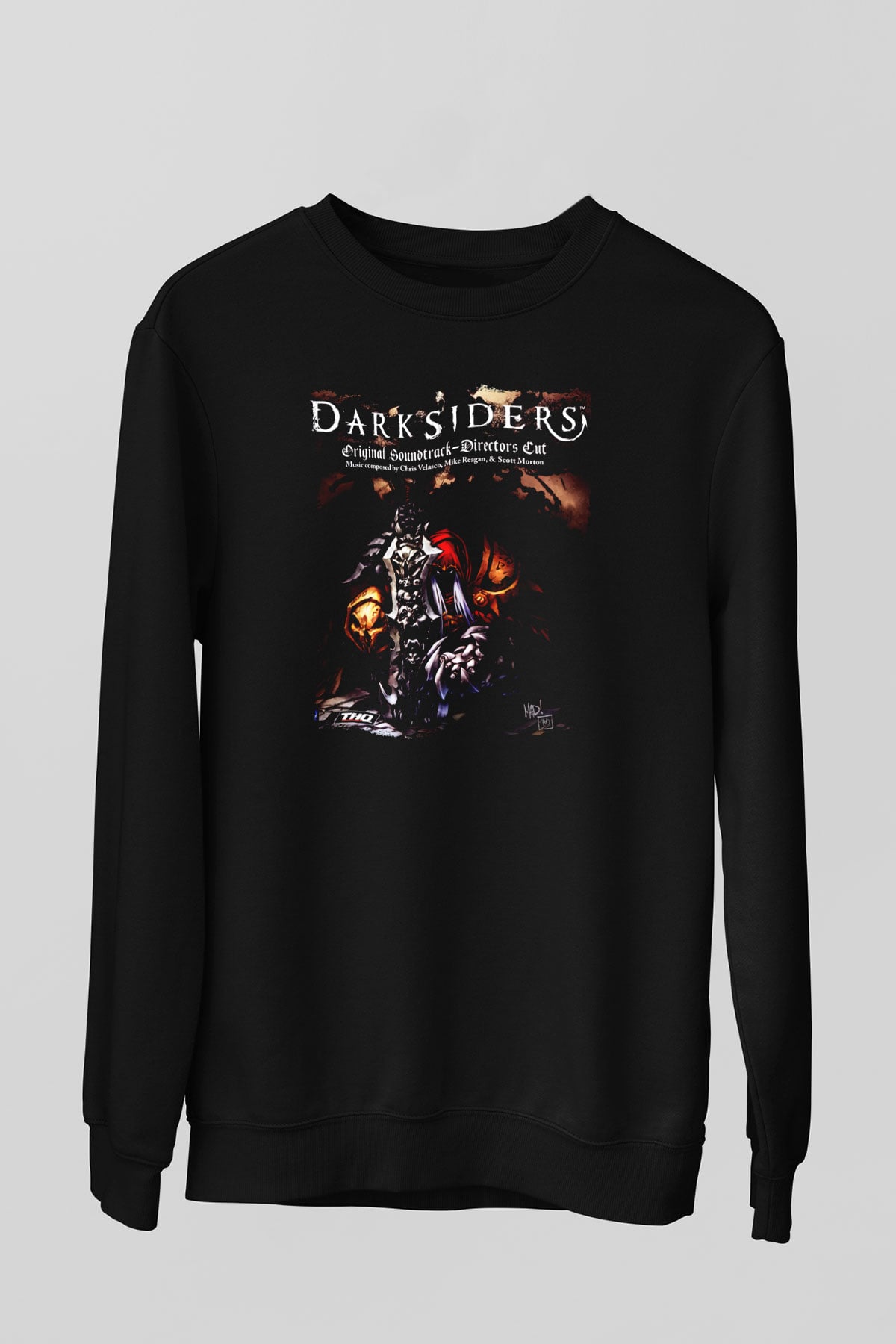 Darksiders Siyah Unisex Sweatshirt