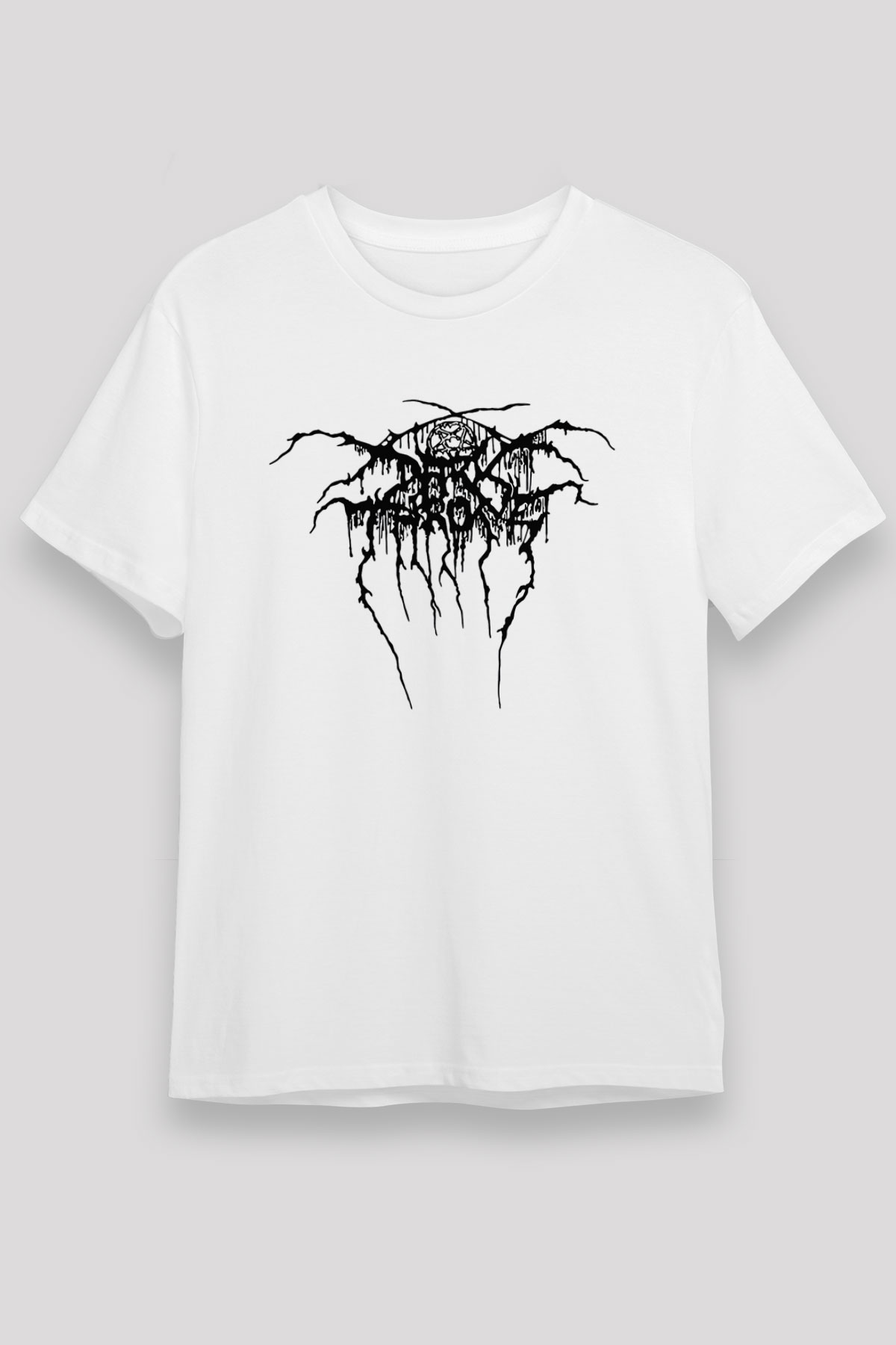 Darkthrone Beyaz Unisex Tişört T-Shirt - TişörtFabrikası