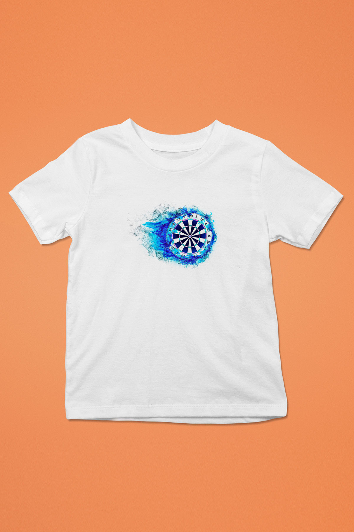 Dart Baskılı Unisex Beyaz Çocuk Tişört - Tshirt