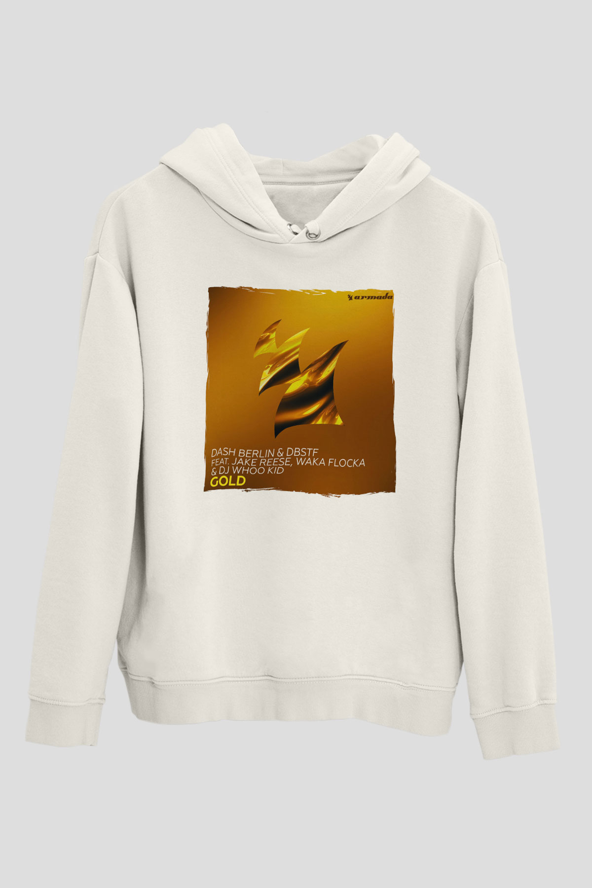Dash Berlin Beyaz Unisex Kapüşonlu Sweatshirt
