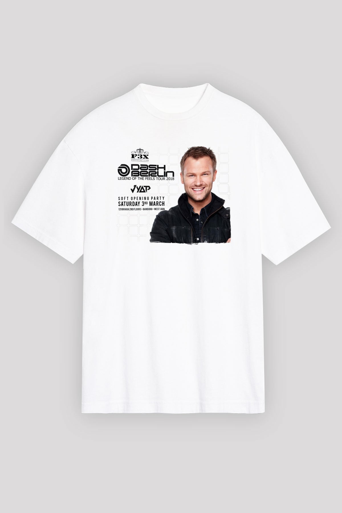 Dash Berlin Beyaz Unisex Tişört T-Shirt - TişörtFabrikası